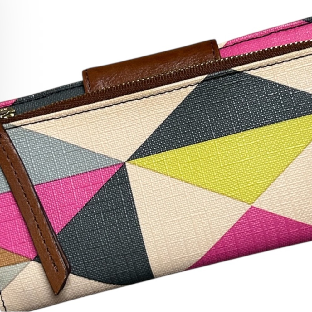Fossil Print Tab Wallet In Multi - Picture 3 of 7